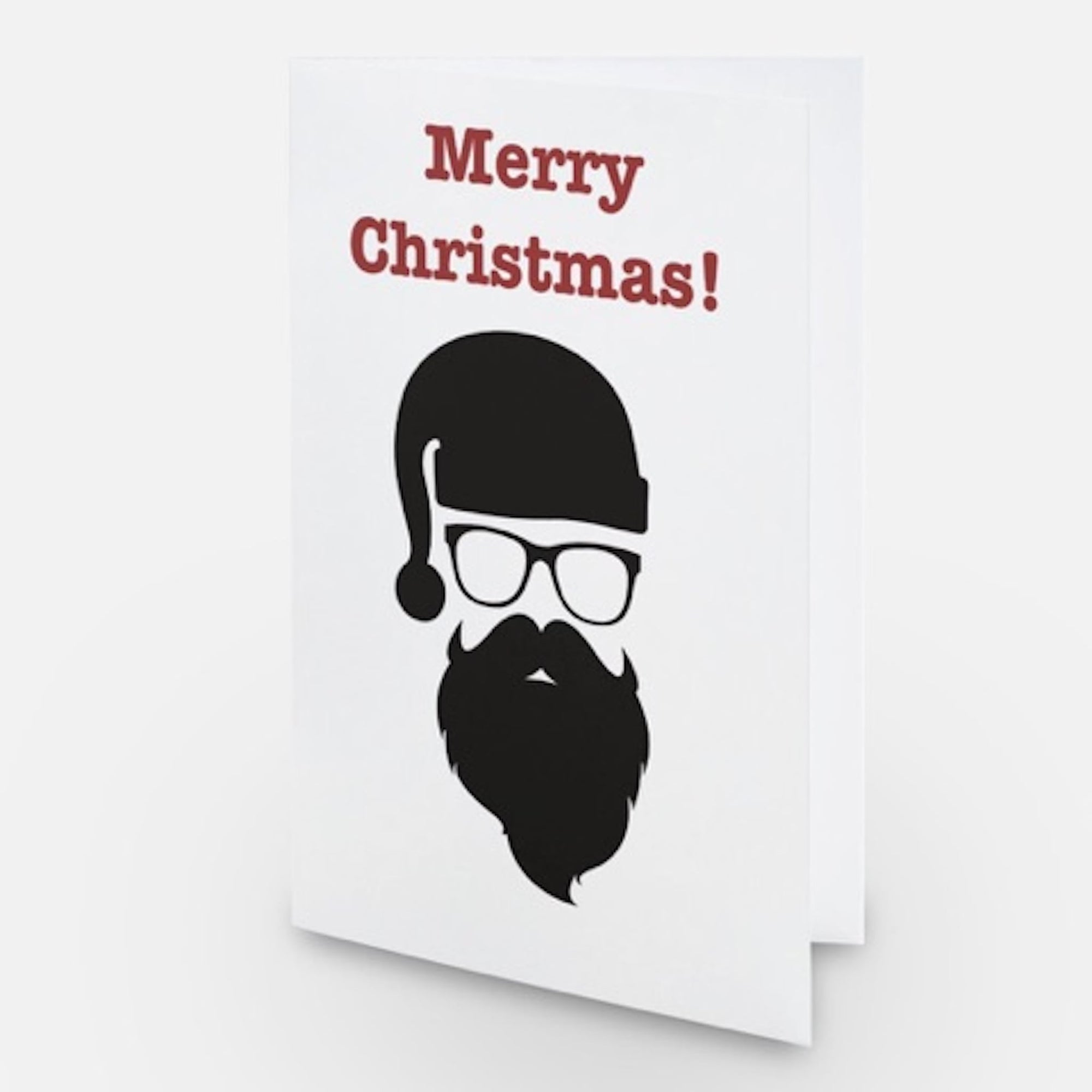Beardsmith greetings card saying merry christmas
